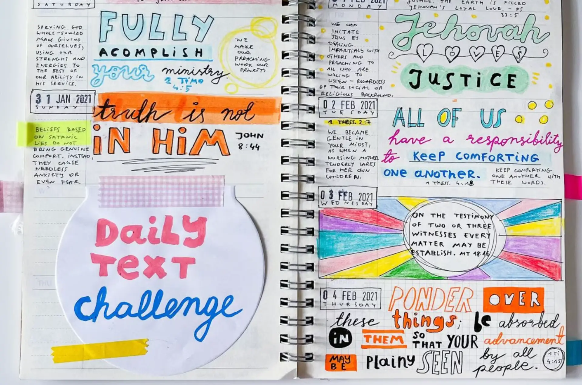 daily text printables