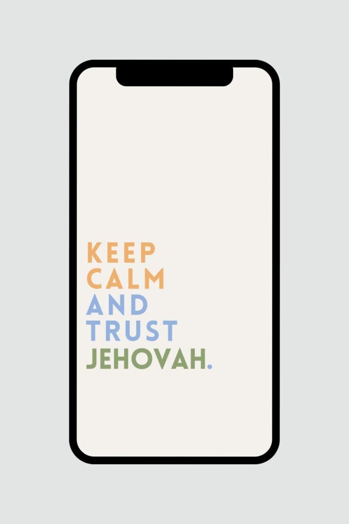jw phone screensaver keep calm