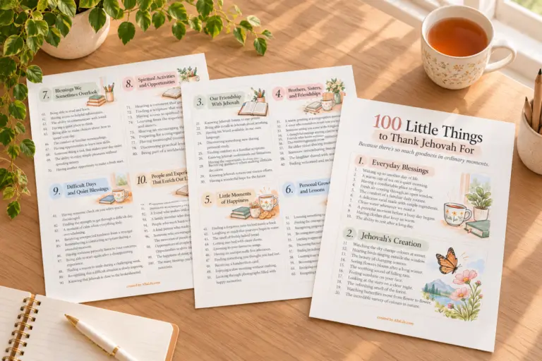 30 Little Things to Thank Jehovah For (And 70 More to Discover!)