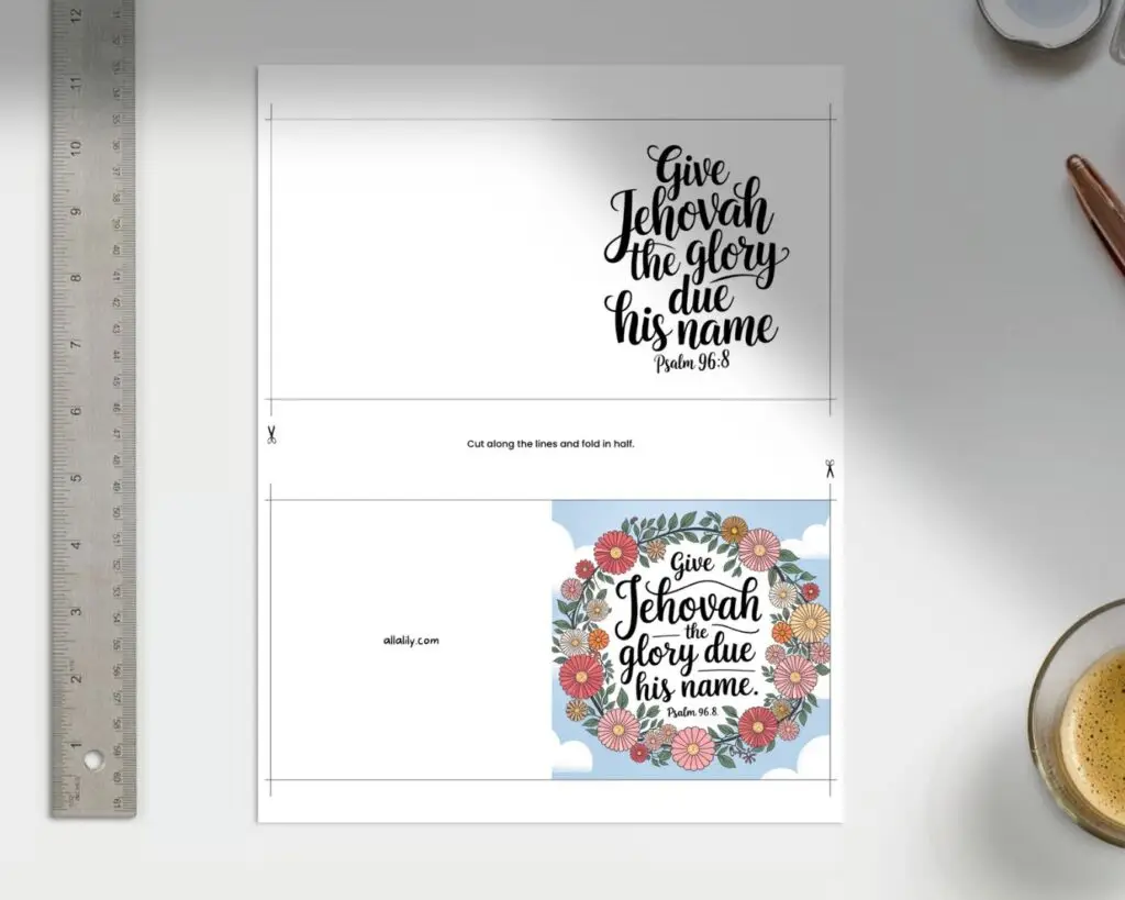 free note cards 2025 yeartext printables