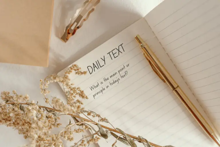 How to Be Consistent With Your Daily Text Reading